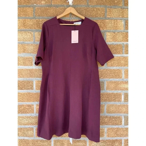 M.M. Lafleur The Emily Dress in Claret 1x - Picture 8 of 14